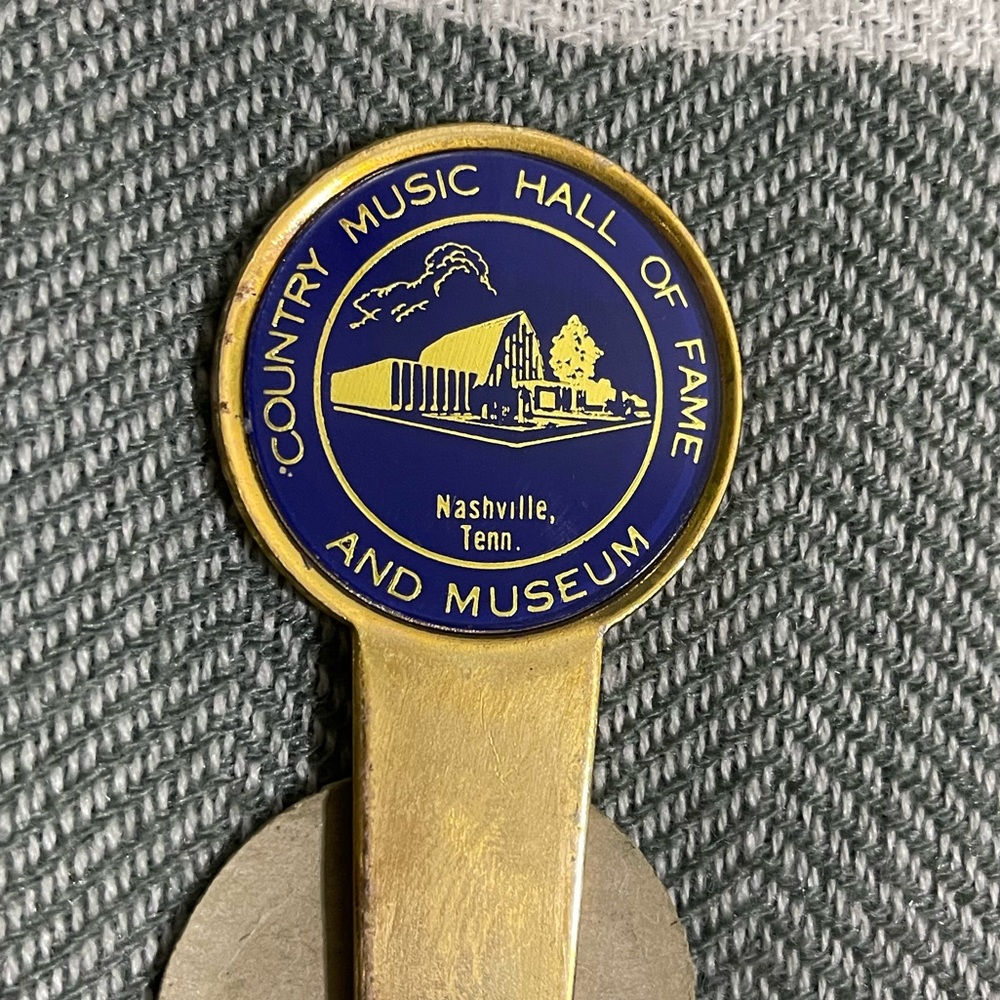 Vintage Country Music Hall of Fame Brass Letter Opener‎